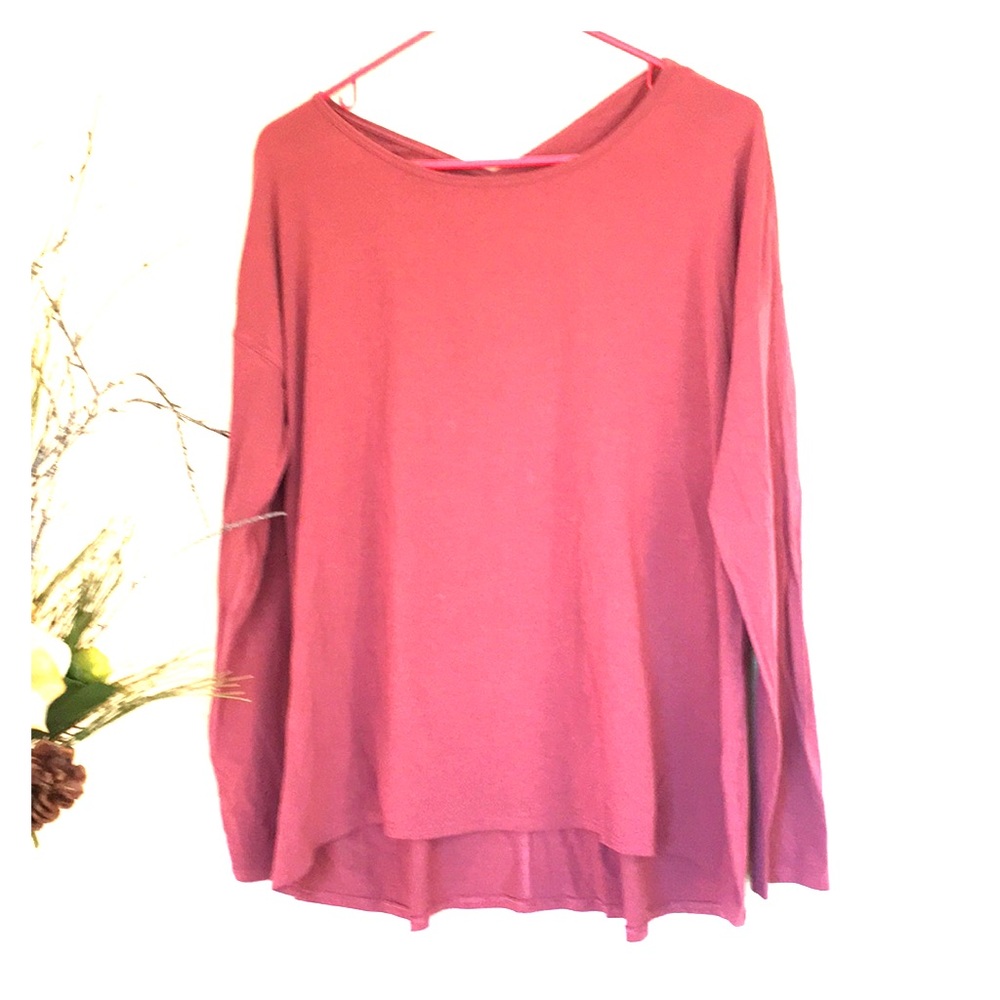 Lululemon cross back long sleeve tee shirt